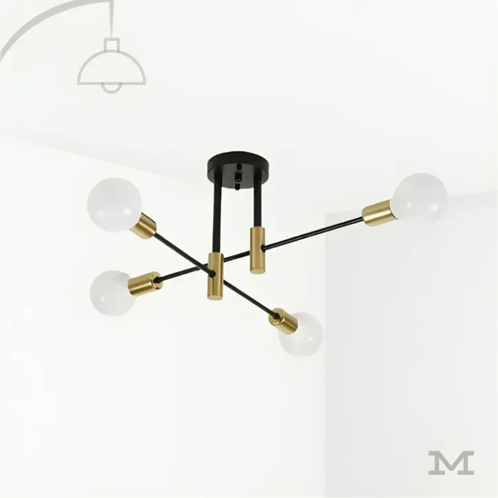 Dimensiones de la Luminaria Julietta Black and Gold.