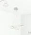 Luminaria Infinity White con diseño moderno y medidas exactas.
