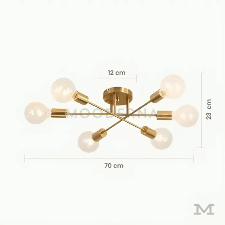 Dimensiones de la Luminaria Aries Gold.