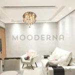 Sala de estar con mobiliario contemporáneo.