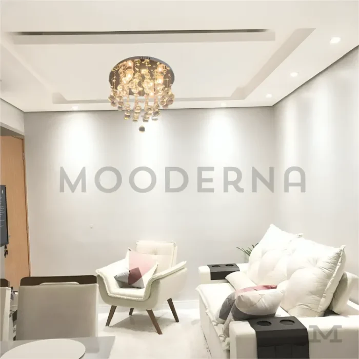 Sala de estar con mobiliario contemporáneo.