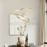 Espacio comedor elegante con toques naturales.