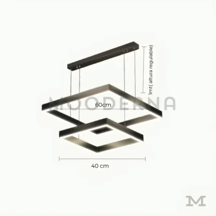 Imagen con medidas: 60 cm y 40 cm de diámetro, altura regulable hasta 1 metro.