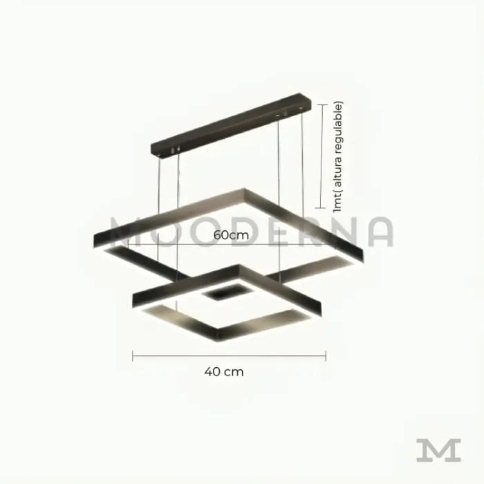 Imagen con medidas: 60 cm y 40 cm de diámetro, altura regulable hasta 1 metro.
