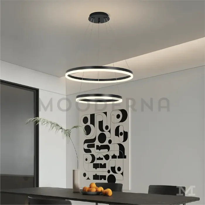 Detalle cercano de la luminaria Billy Black.