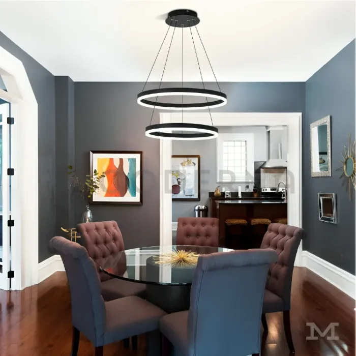 Ambiente comedor con estilo contemporáneo.