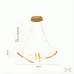 Dimensiones de la Luminaria Madison Gold.