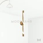 Luminaria Mara Gold de diseño moderno colgante.