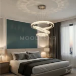 Instalada en dormitorio moderno con diseño minimalista.