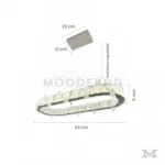 Imagen con dimensiones visibles: altura de 18 cm y diámetro de 58 cm.