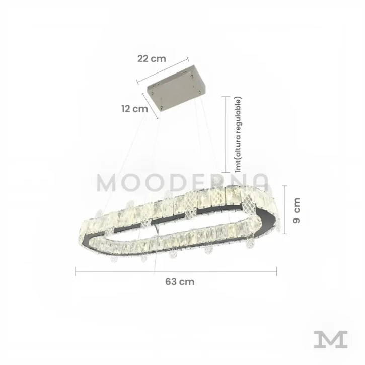Imagen con dimensiones visibles: altura de 18 cm y diámetro de 58 cm.
