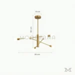 Vista técnica con medidas del producto.