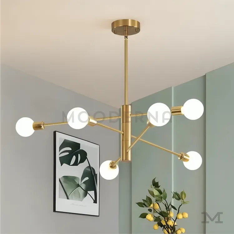 Permite ver el acabado mate y la calidad de materiales. Detalle de uno de los focos y acabado satinado.