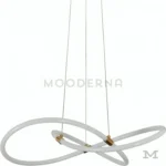 Foto de cerca mostrando el detalle del acrílico y acabado satinado de Kely Gold