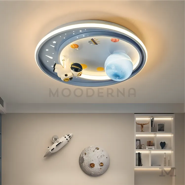 Confirma su efecto de iluminación amplia y ambiente acogedor. Vista desde otro ángulo de una habitación decorada.