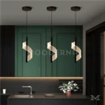 Lunisse instalada sobre barra de cocina blanca