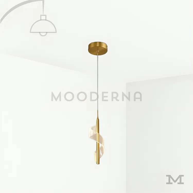 Lunisse Gold luminaria dorada moderna. Luminaria Lunisse Gold sobre fondo blanco con diseño vertical moderno y acabado dorado satinado. Su estructura combina aluminio y acrílico con luz LED integrada, aportando un toque elegante y contemporáneo perfecto para dormitorios o rincones decorativos.