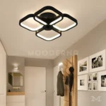 Samira Black instalada en baño, aportando una luz clara y eficiente que mejora la visibilidad manteniendo un diseño sobrio y elegante.