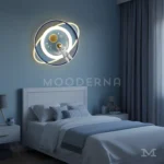 Orbi Stel ar instalada en habitación, aportando una iluminación decorativa envolvente con un diseño lúdico y moderno.
