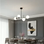 Segunda vista de Sabina Black en comedor, mostrando cómo se integra armoniosamente en espacios contemporáneos, aportando estilo sin recargar el ambiente.