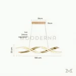 Perla Gold con medidas reales, destacando su diámetro de 100 cm y altura de 22 cm, con sistema de altura regulable hasta 1 metro que permite una instalación precisa según el ambiente.