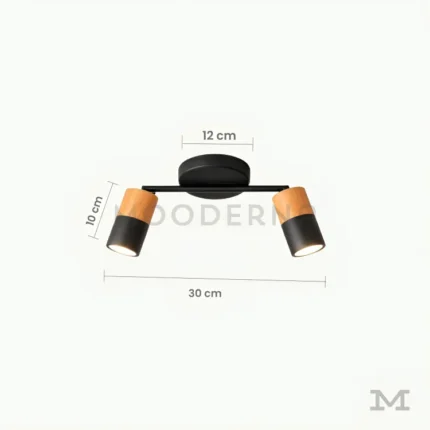 Aronia Mix con medidas referenciales, mostrando su diámetro de 30 cm y altura de 10 cm.