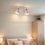 Safyra Glow White instalada en sala, resaltando el espacio con iluminación puntual y estilo sofisticado.