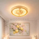 Anny Gold instalada en sala, mostrando su efecto de iluminación ambiental.