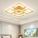 Carmina Gold en habitación, creando un ambiente moderno y armonioso.