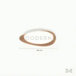 Olivia con medidas referenciales, mostrando su diámetro de 45 cm y altura de 6 cm.