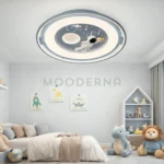 William instalada en habitación, proporcionando iluminación uniforme y ambiente acogedor.