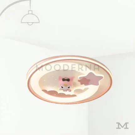 Helena Pink en fondo blanco, resaltando su diseño infantil con estrellas y acabado rosado suave.