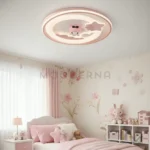 Helena Pink instalada en habitación infantil, creando un ambiente cálido y acogedor.