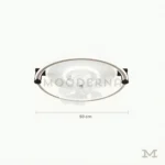 Annika con medidas referenciales, mostrando su diámetro de 50 cm y altura de 14 cm.