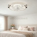 Annika instalada en habitación, brindando luz cálida y confort térmico.