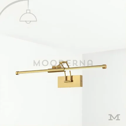 Floris Gold recargable en fondo blanco, mostrando su diseño moderno en acabado dorado con estructura alargada elegante.