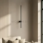 Adriany Black recargable en sala desde otro ángulo, resaltando su estilo moderno y discreto.