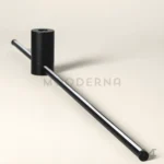 Adriany Black recargable en detalle de cerca, mostrando su acabado negro mate y estructura.