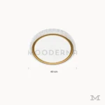 Medidas de luminaria LED Annika Gold de 45 cm de diámetro y 6 cm de altura