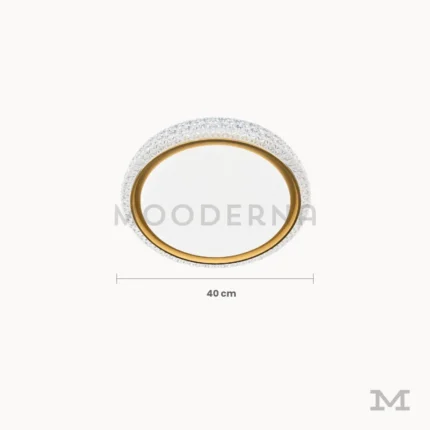 Medidas de luminaria LED Annika Gold de 45 cm de diámetro y 6 cm de altura