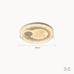 Medidas del plafón LED moderno Elettra Mix de 45 cm de diámetro