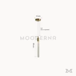 Medidas de lámpara colgante Misaki Gold con cuerpo de 30 cm, base de 12 cm y cable regulable de 1 metro.