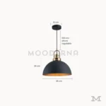 Medidas de lámpara colgante Selavie Mix de 35 cm con altura regulable de 100 cm