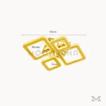 Medidas de luminaria LED Altea Gold dorada de 50 cm de diámetro y 18 cm de altura