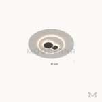 Medidas de lámpara LED Esther Mix de 47 cm de diámetro con diseño circular moderno.